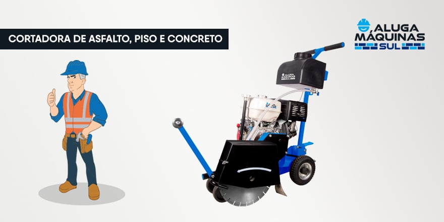 Cortadora-de-Asfalto, Piso e Concreto